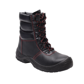 Casual Style Split Embossed Leather & PU Safety Boots (HQ03058)